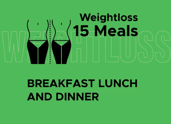 Weight Loss: Breakfast, Lunch, and Dinner (15 Meals)