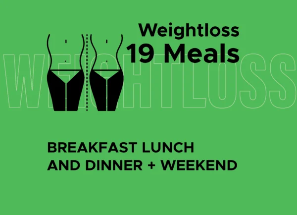 Weight Loss: Breakfast, Lunch, and Dinner + Weekends (19 Meals)