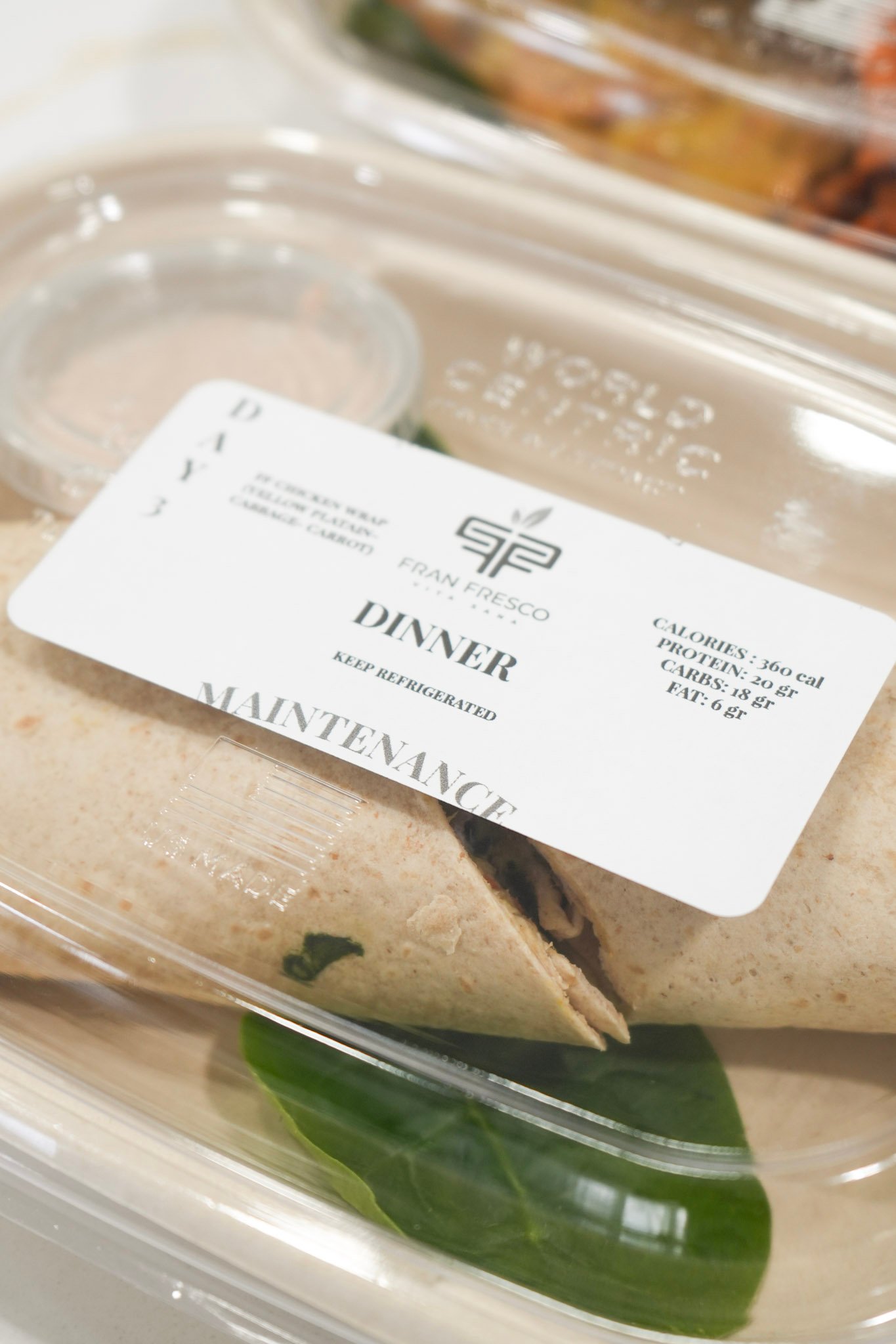 Maintenance: Dinner (5 Meals)