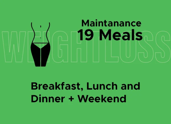 Maintenance: Breakfast, Lunch, and Dinner + Weekends (19 Meals)