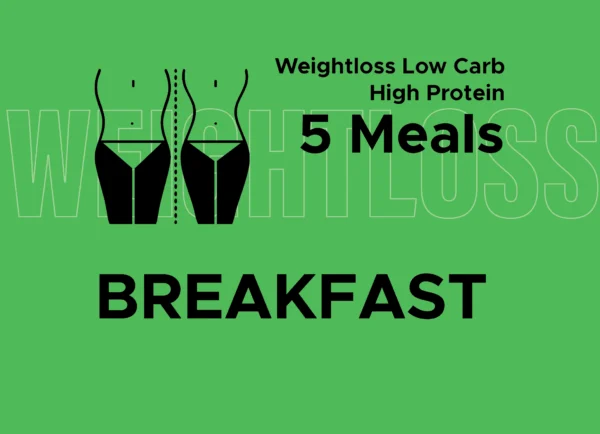Weight Low Carbs and High Protein: Breakfast (5 Meals)